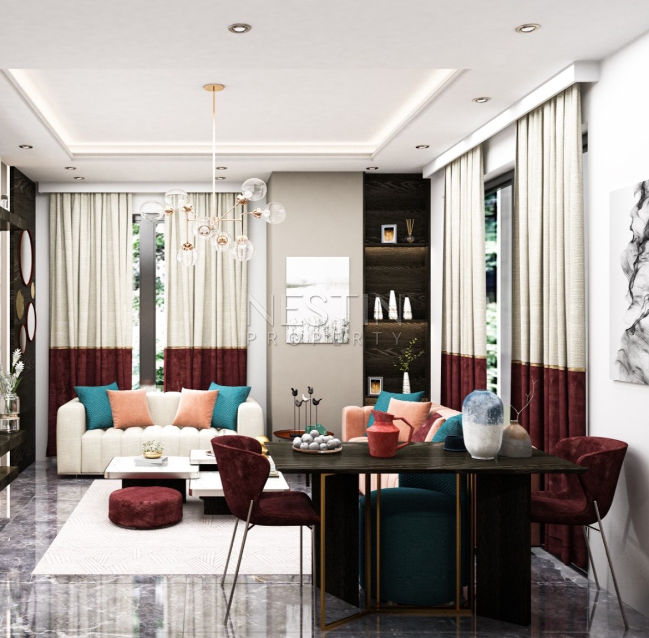 Новый жилой дом на стадии строительства в центре города Аланья в 650 м от Средиземного моря фото 7