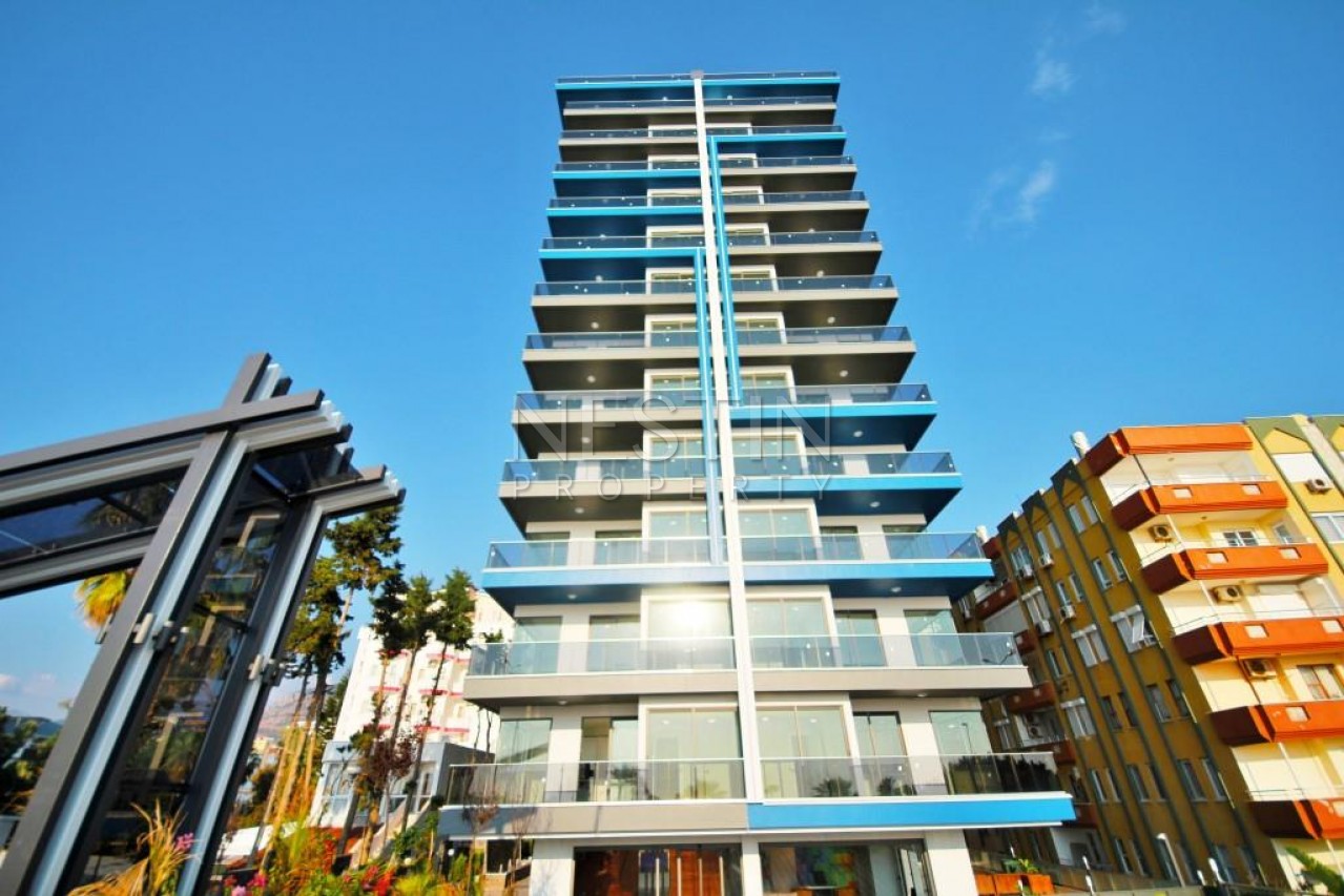 Квартира 1+1 с панорамным видом на море в новом комплексе в Махмутларе фото 2