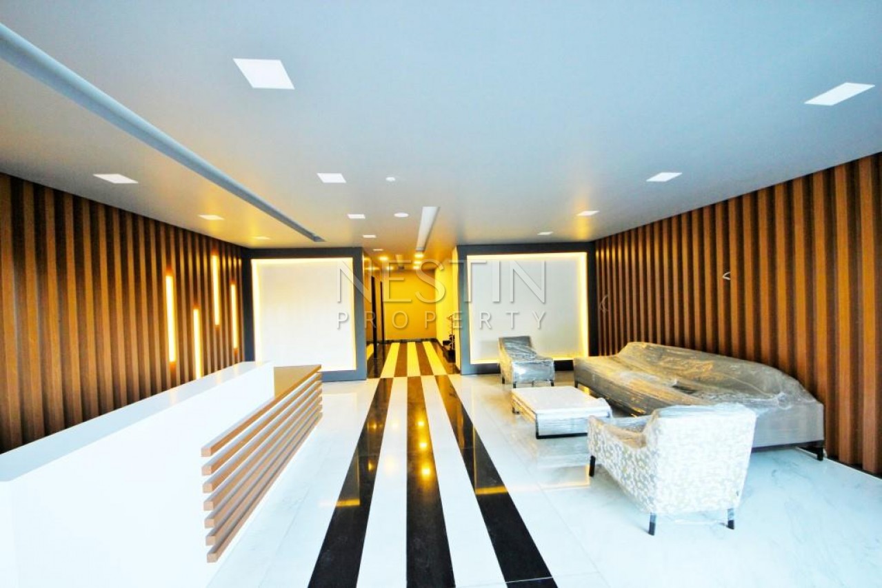 Квартира 1+1 с панорамным видом на море в новом комплексе в Махмутларе фото 9