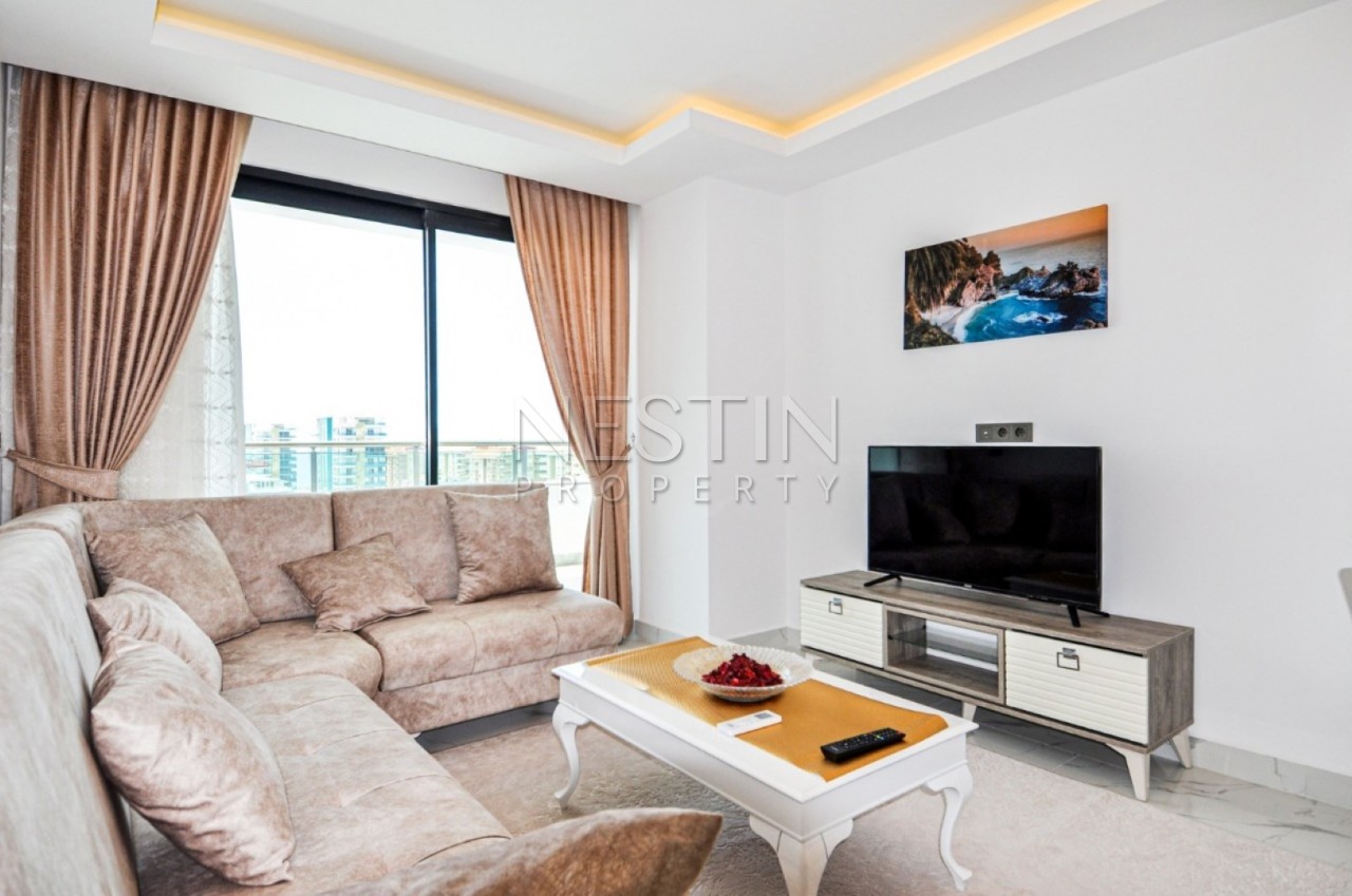 Квартиры 1+1 с мебелью в самом центре Махмутлара, вид на море фото 10