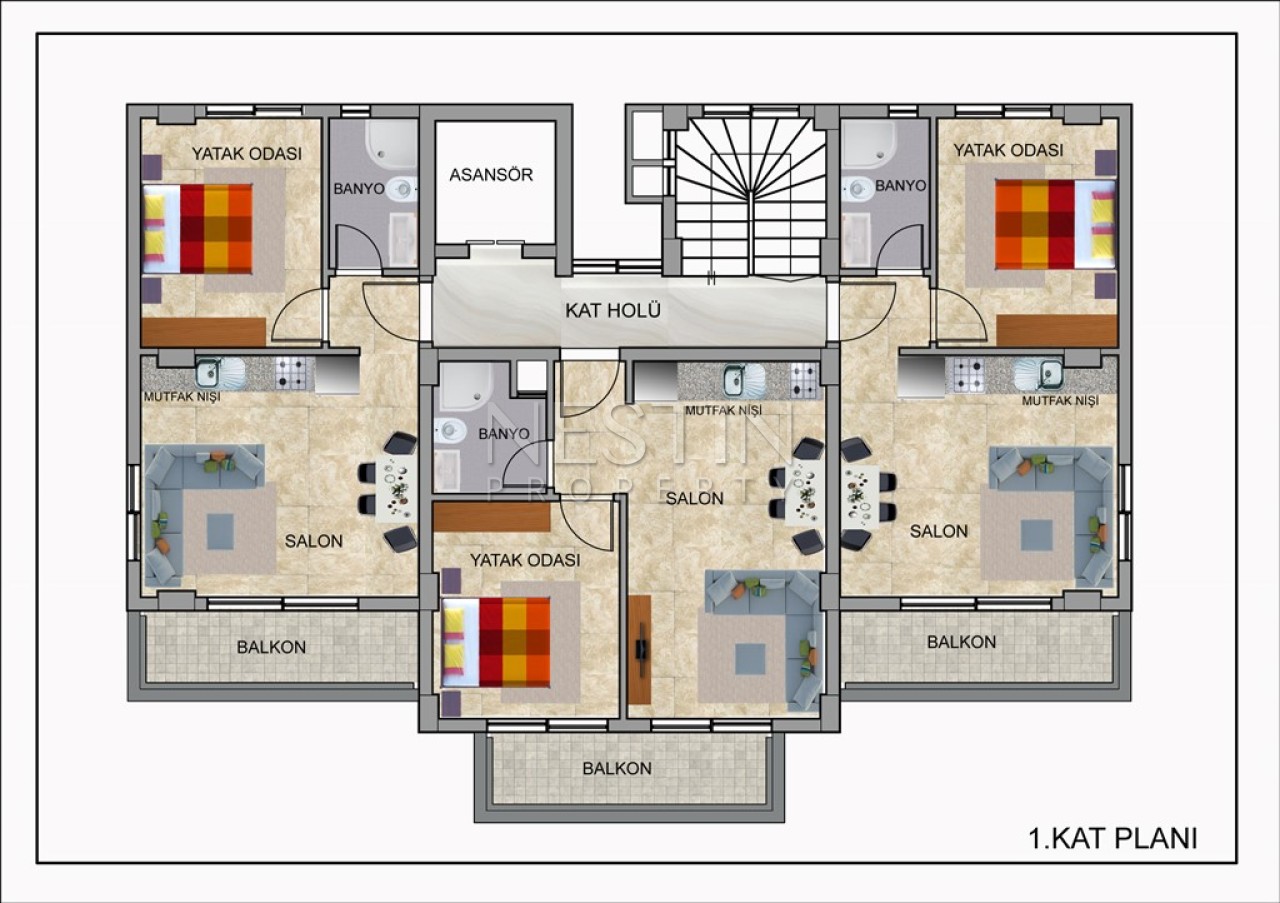 Новый жилой дом в районе Кестель в 100 м от Средиземного моря фото 31