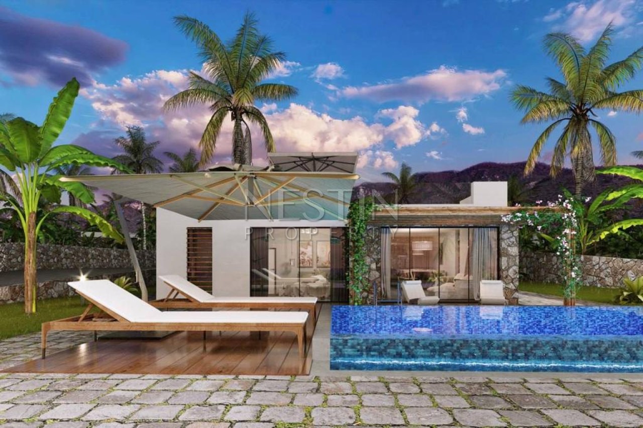 Вилла на стадии строительства на Северном Кипре в районе Эсентепе фото 6