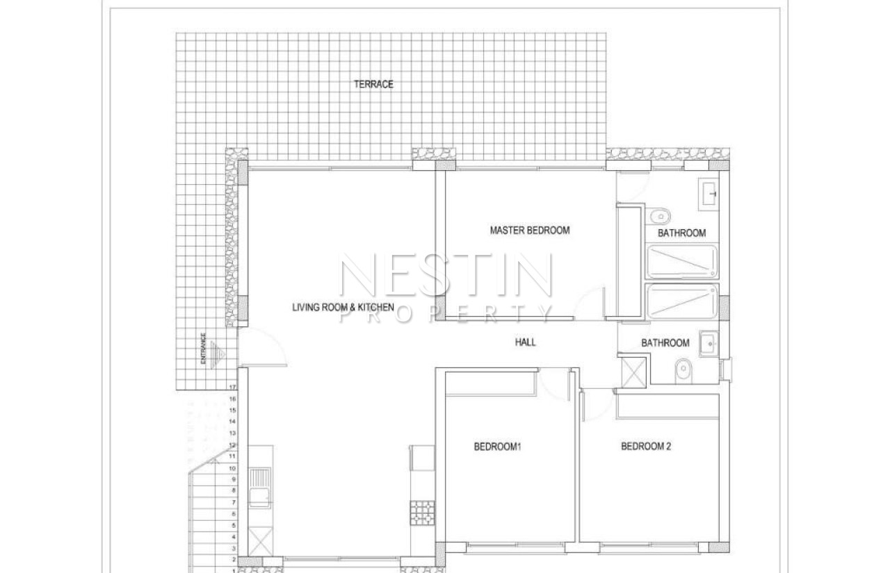 Вилла на стадии строительства на Северном Кипре в районе Эсентепе фото 8