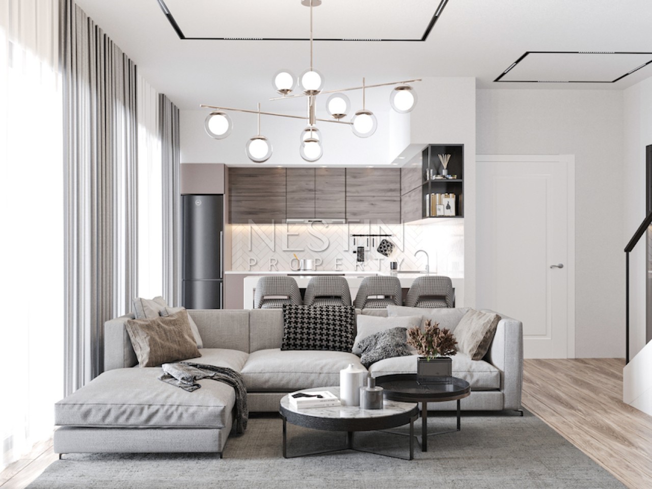 Новый проект на стадии строительства в городе Анталья район Коньяалты фото 20