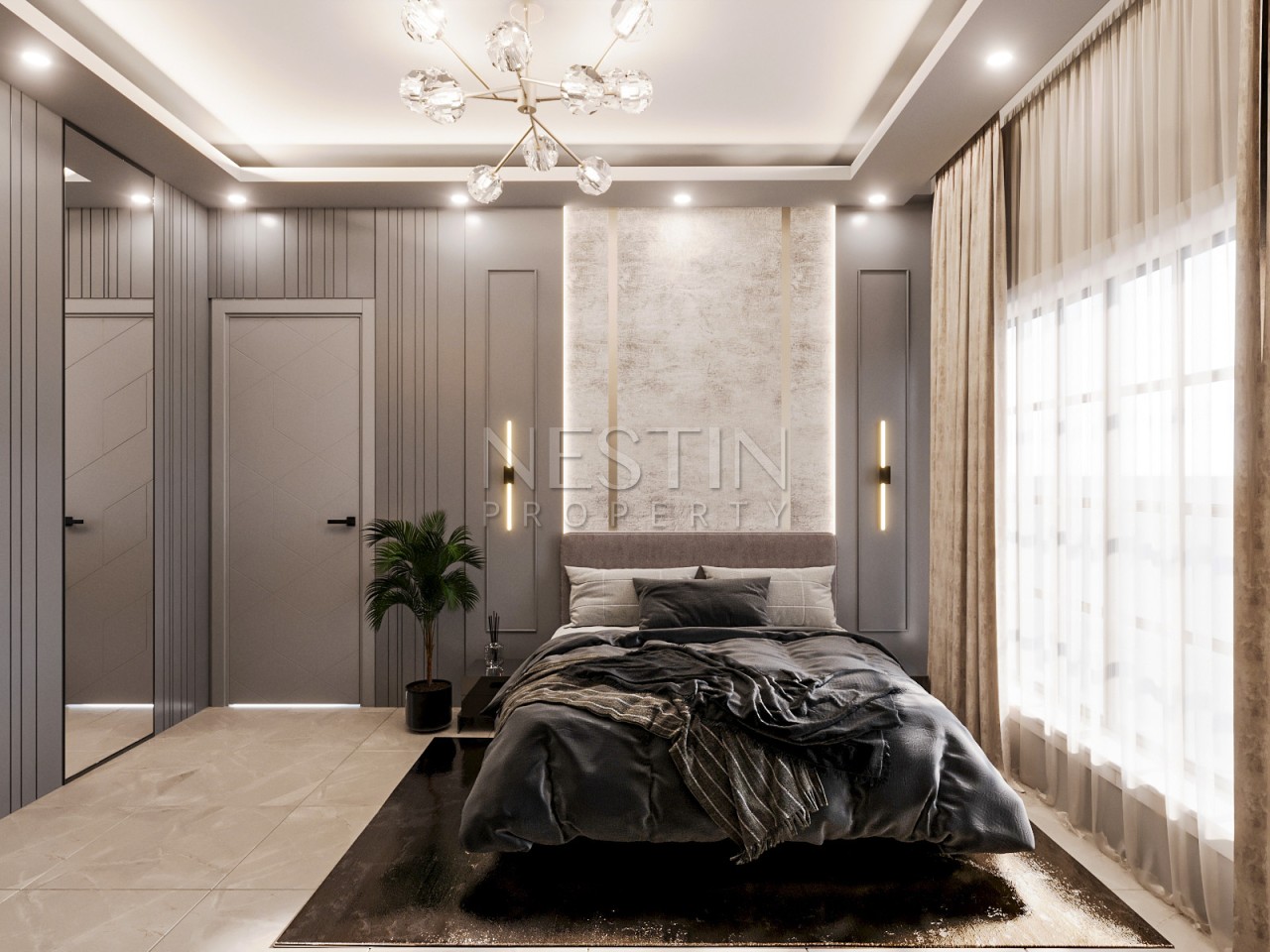 Новый жилой комплекс на стадии строительства в городе Анталья в районе Алтынташ фото 24