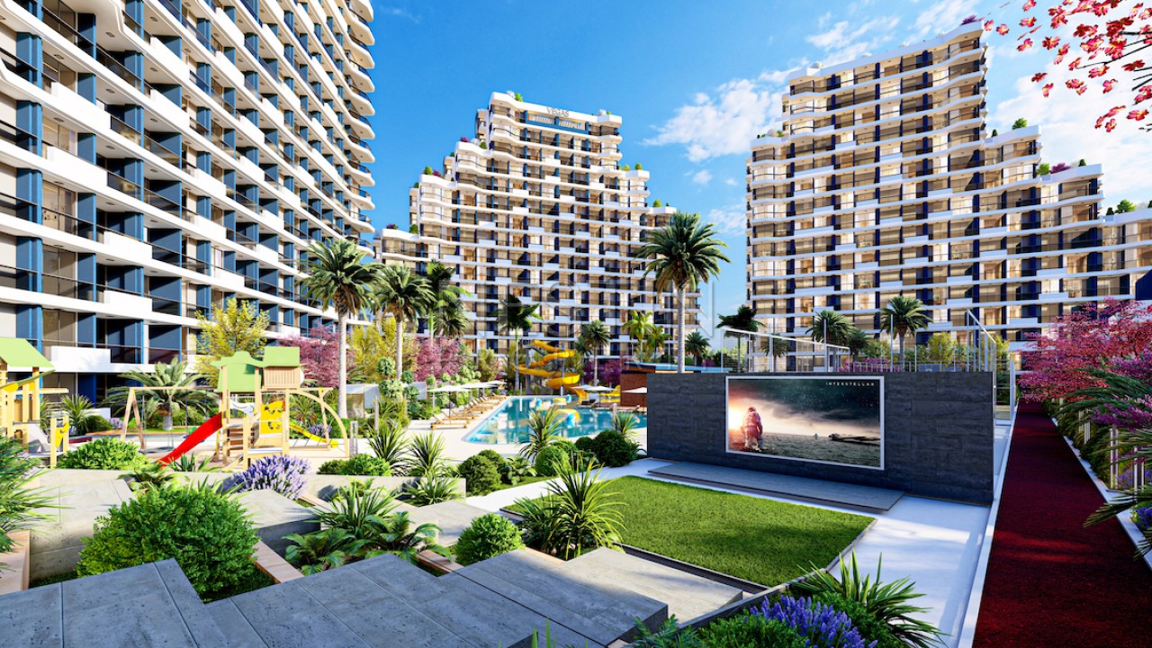 Новый ЖК на стадии строительства в городе Мерсин в районе Томюк в 500 м от Средиземного моря фото 2