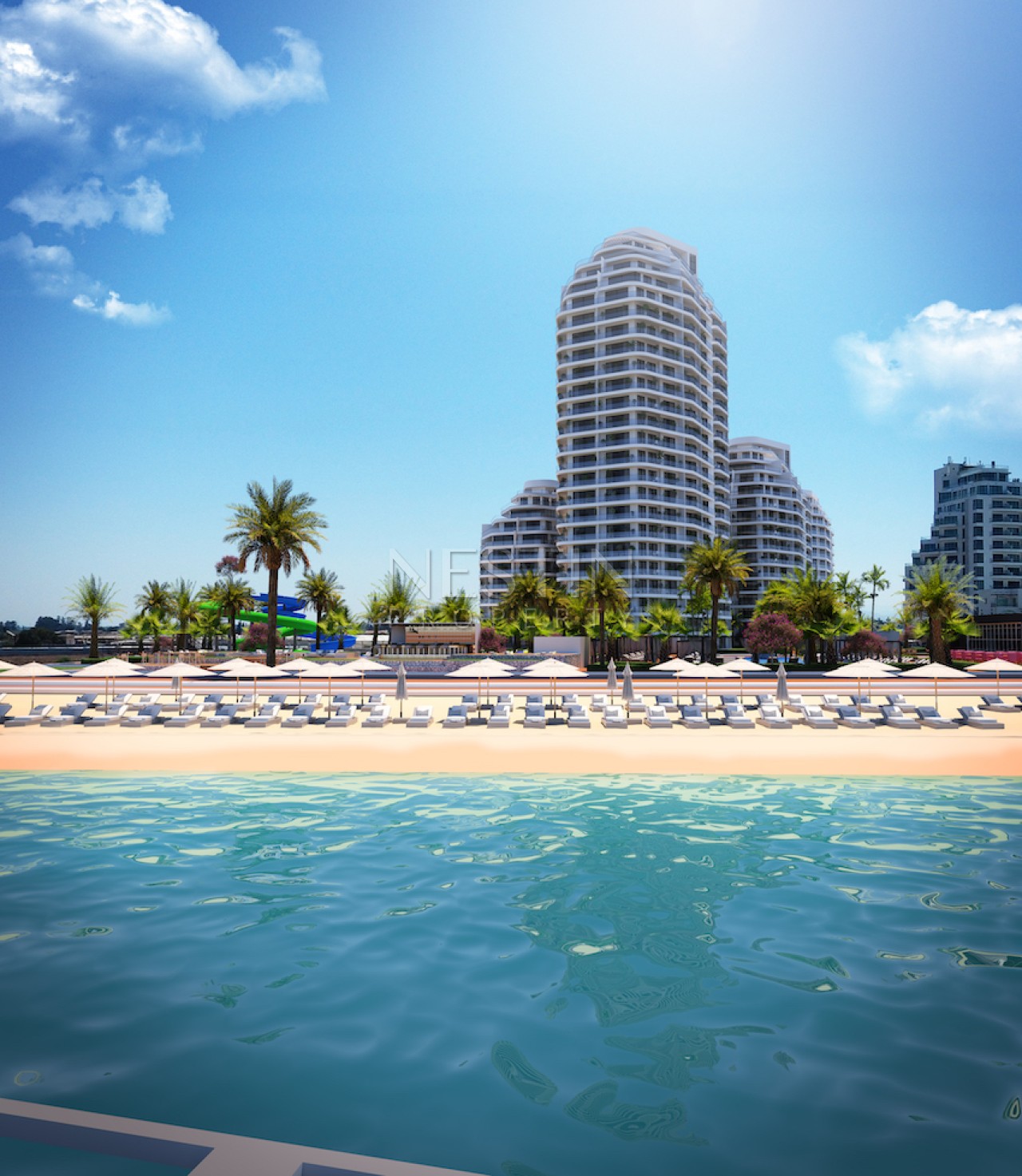 Жилой комплекс на Северном Кипре район Гюзельюрт в 100 м от Средиземного моря фото 8