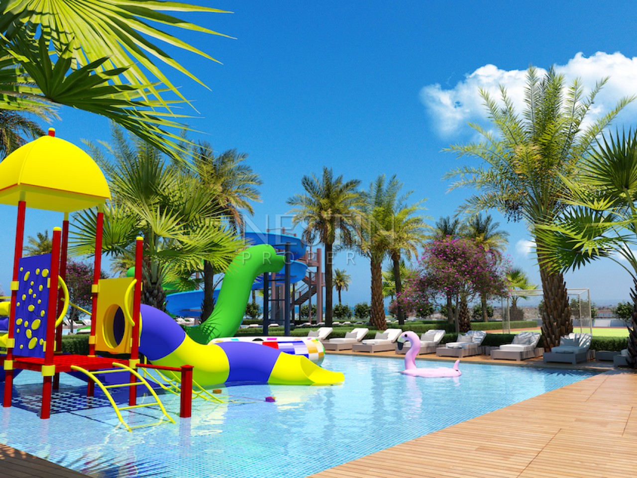 Жилой комплекс на Северном Кипре район Гюзельюрт в 100 м от Средиземного моря фото 12