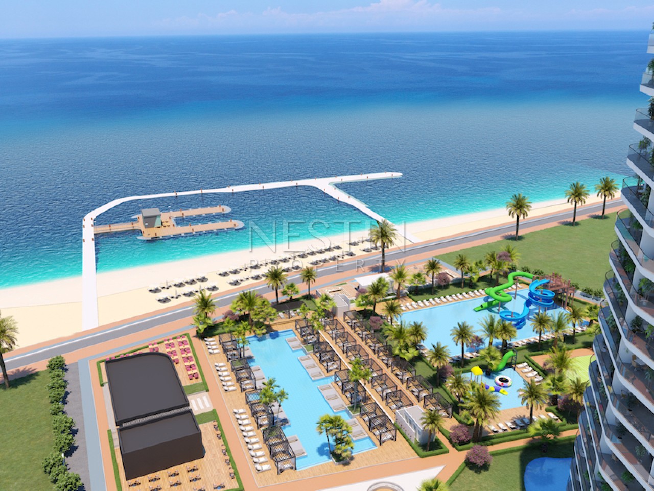 Жилой комплекс на Северном Кипре район Гюзельюрт в 100 м от Средиземного моря фото 17