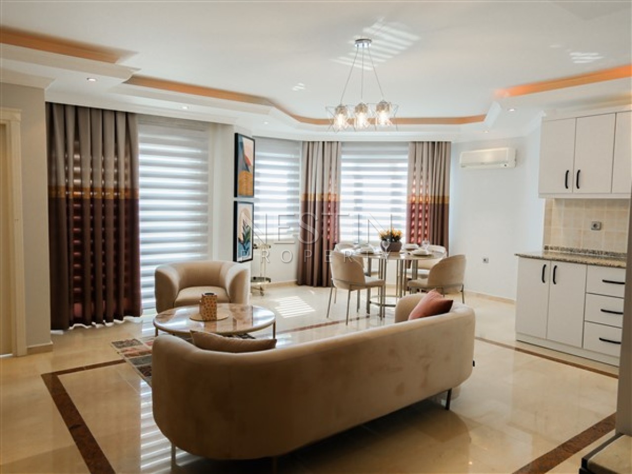 Квартира 2+1 в районе Тосмур на первой береговой линии с видом на море фото 7