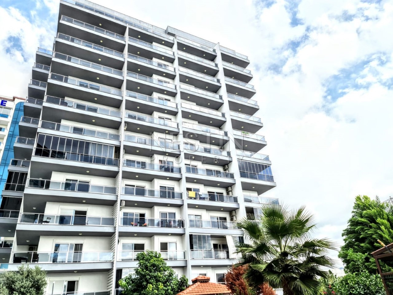 Апартаменты 1+1 с видом на море в новом комплексе района Махмутлар фото 2