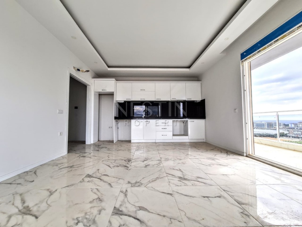 Апартаменты 1+1 с видом на море в новом комплексе района Махмутлар фото 14