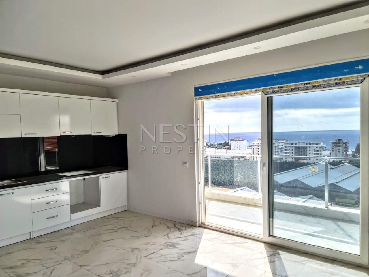 Апартаменты 1+1 с видом на море в новом комплексе района Махмутлар фото 16