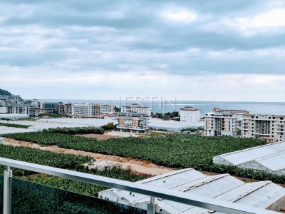 Апартаменты 1+1 с видом на море в новом комплексе района Махмутлар фото 21