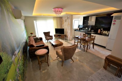 Просторный красивый пентхаус 3+1 в новой резиденции в Махмутларе фото 1