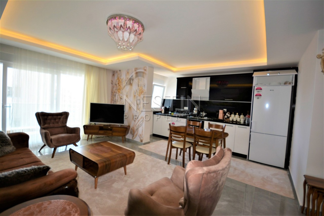 Просторный красивый пентхаус 3+1 в новой резиденции в Махмутларе фото 2