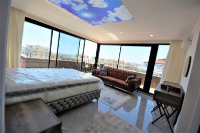 Просторный красивый пентхаус 3+1 в новой резиденции в Махмутларе фото 8