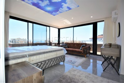 Просторный красивый пентхаус 3+1 в новой резиденции в Махмутларе фото 9