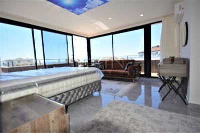 Просторный красивый пентхаус 3+1 в новой резиденции в Махмутларе фото 12