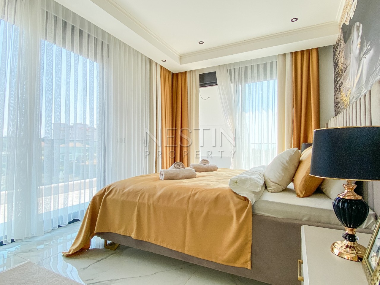 Квартира дуплекс 2+1 в районе Оба с видом на море и горы фото 8