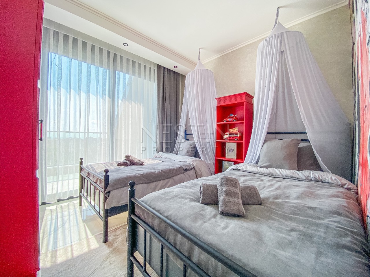 Квартира дуплекс 2+1 в районе Оба с видом на море и горы фото 11