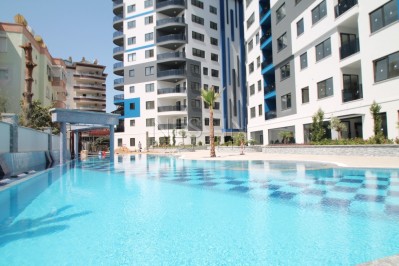 Апартаменты 2+1 в комплексе класса люкс в районе пляжа Клеопатры фото 1