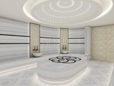 Апартаменты 2+1 в комплексе класса люкс в районе пляжа Клеопатры фото 14