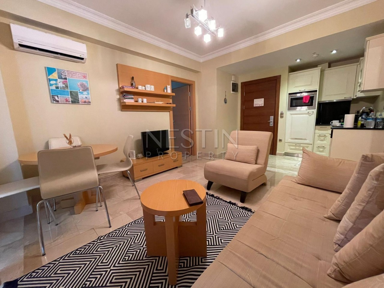 Квартира 2+1 в районе Каргыджак в 1000 м от Средиземного моря фото 3