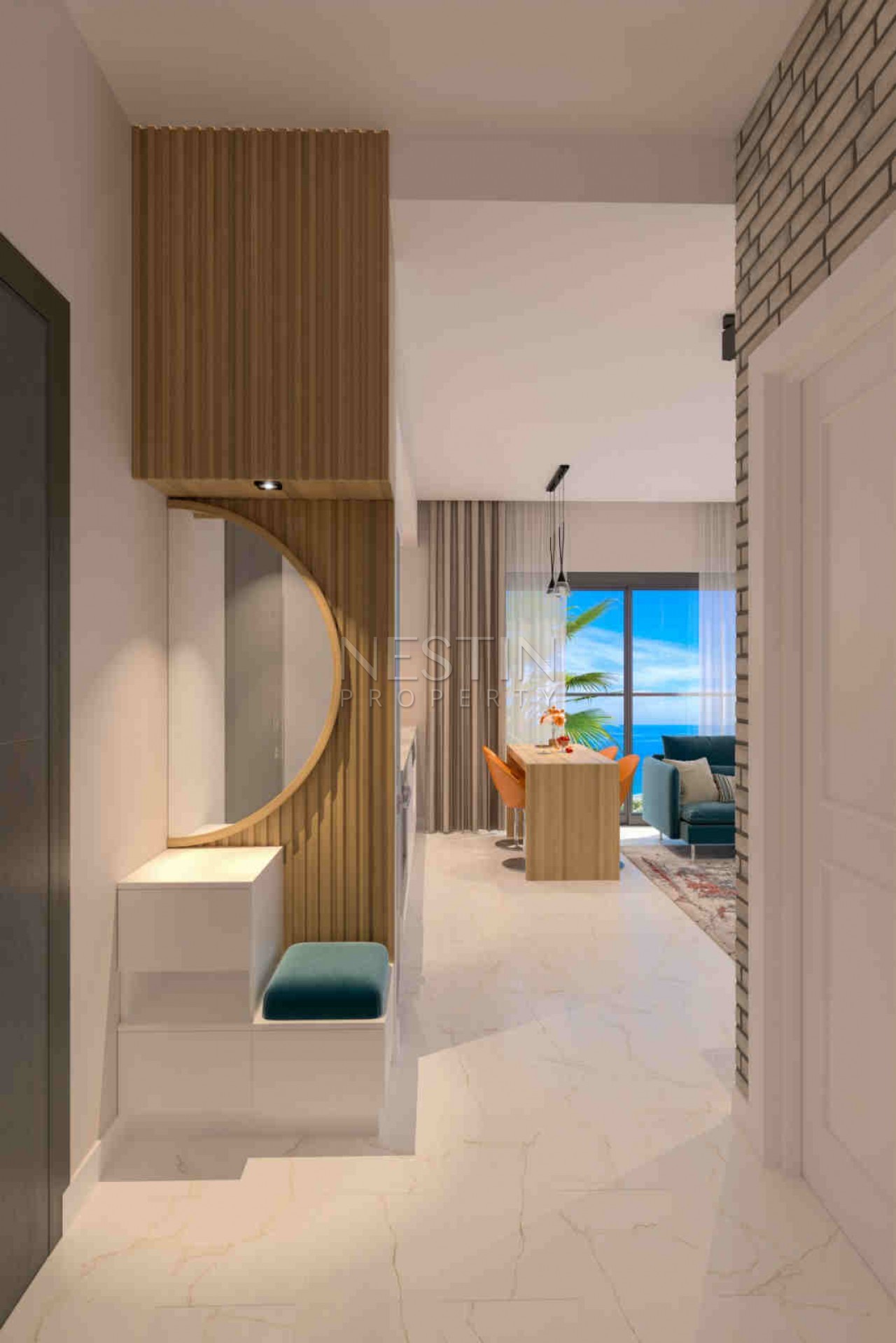 Комфортабельная резиденция с видом на море на этапе строительства в Каргыджаке фото 21