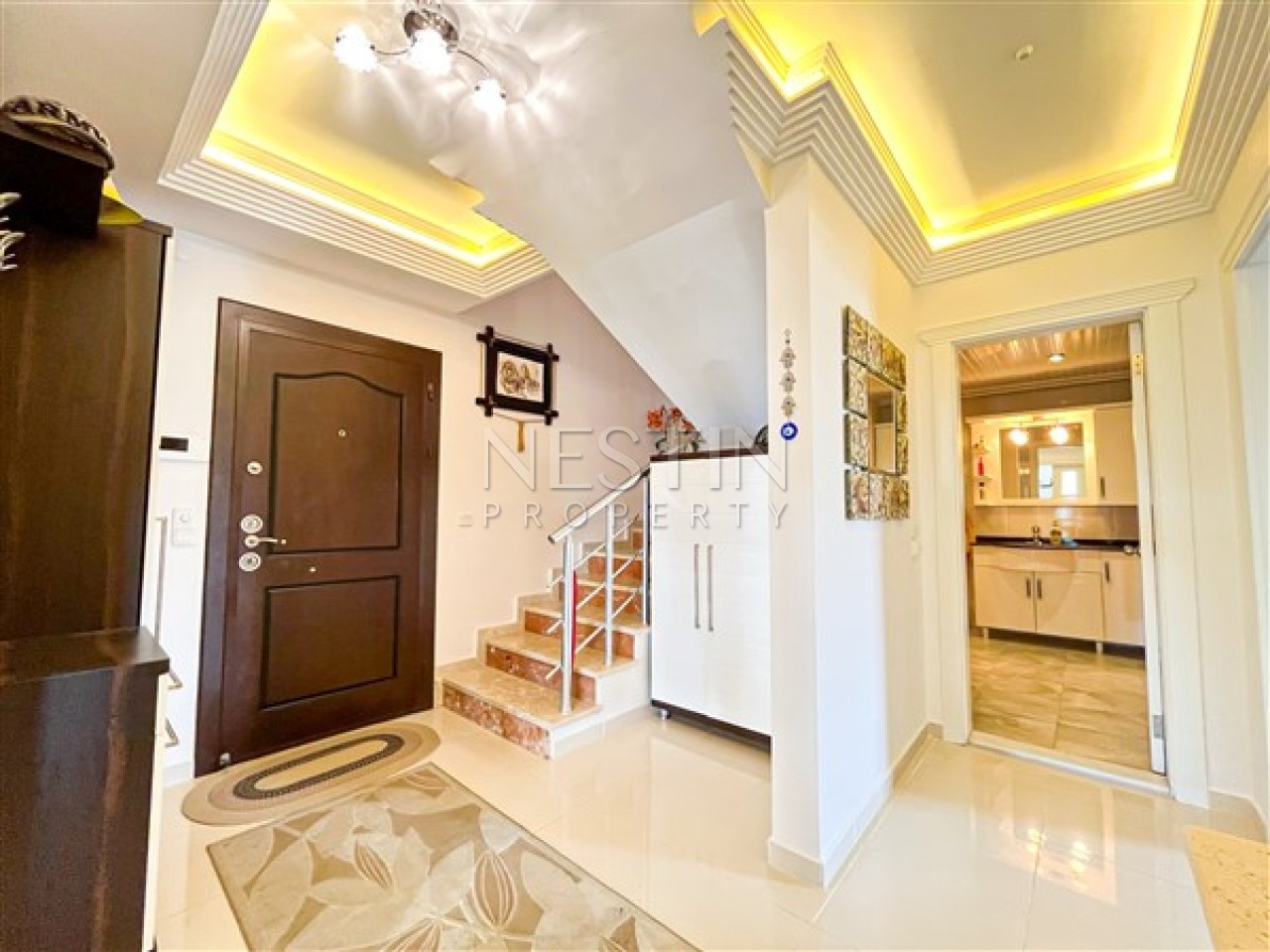 Квартира дуплекс 3+1 в районе Каргыджак с видом на горы фото 3