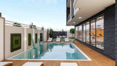 Жилой комплекс в Махмутларе в рассрочку с видом на античный город фото 4