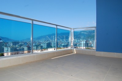 Двухэтажная квартира 3+1 в Тосмуре с видом на море и горы фото 10