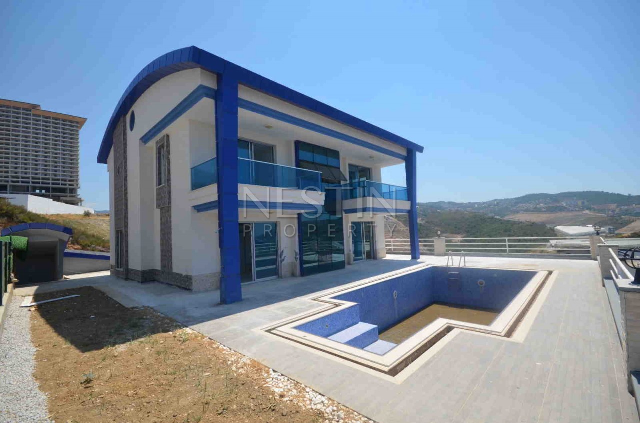 Вилла 4+1 в районе Каргыджак с панорамным видом на море фото 7