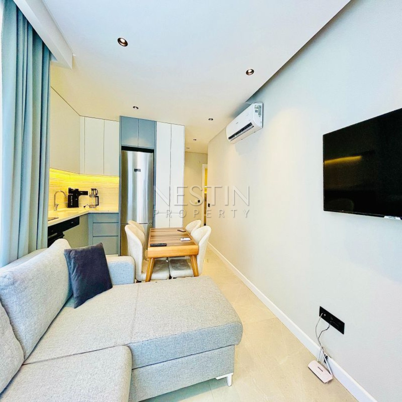 Kвартирa 1+1 в центре города Аланья в 75 м от пляжа Клеопатра фото 3