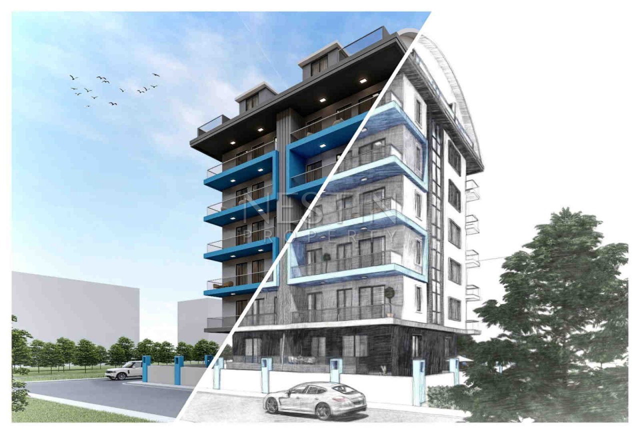 Новый жилой комплекс в Махмутларе с зимним бассейном в рассрочку фото 7