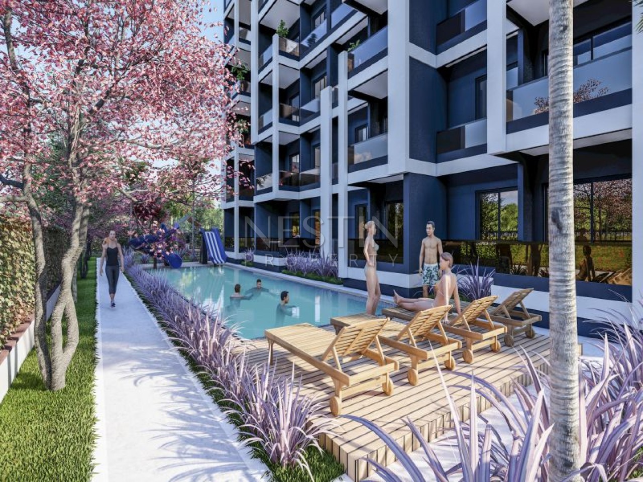 Новый проект на стадии строительства в городе Мерсин район Эрдемли фото 14