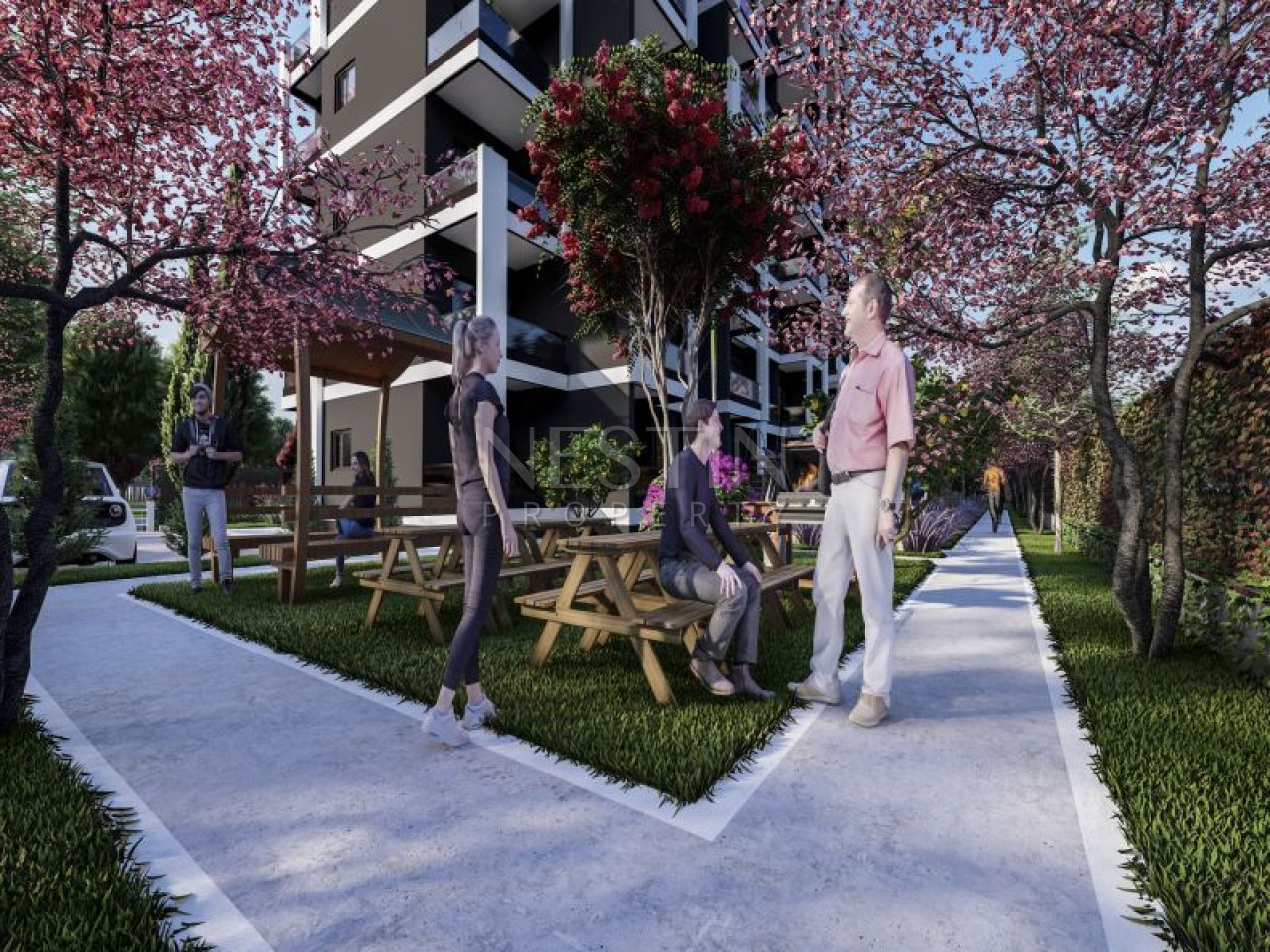 Новый проект на стадии строительства в городе Мерсин район Эрдемли фото 15