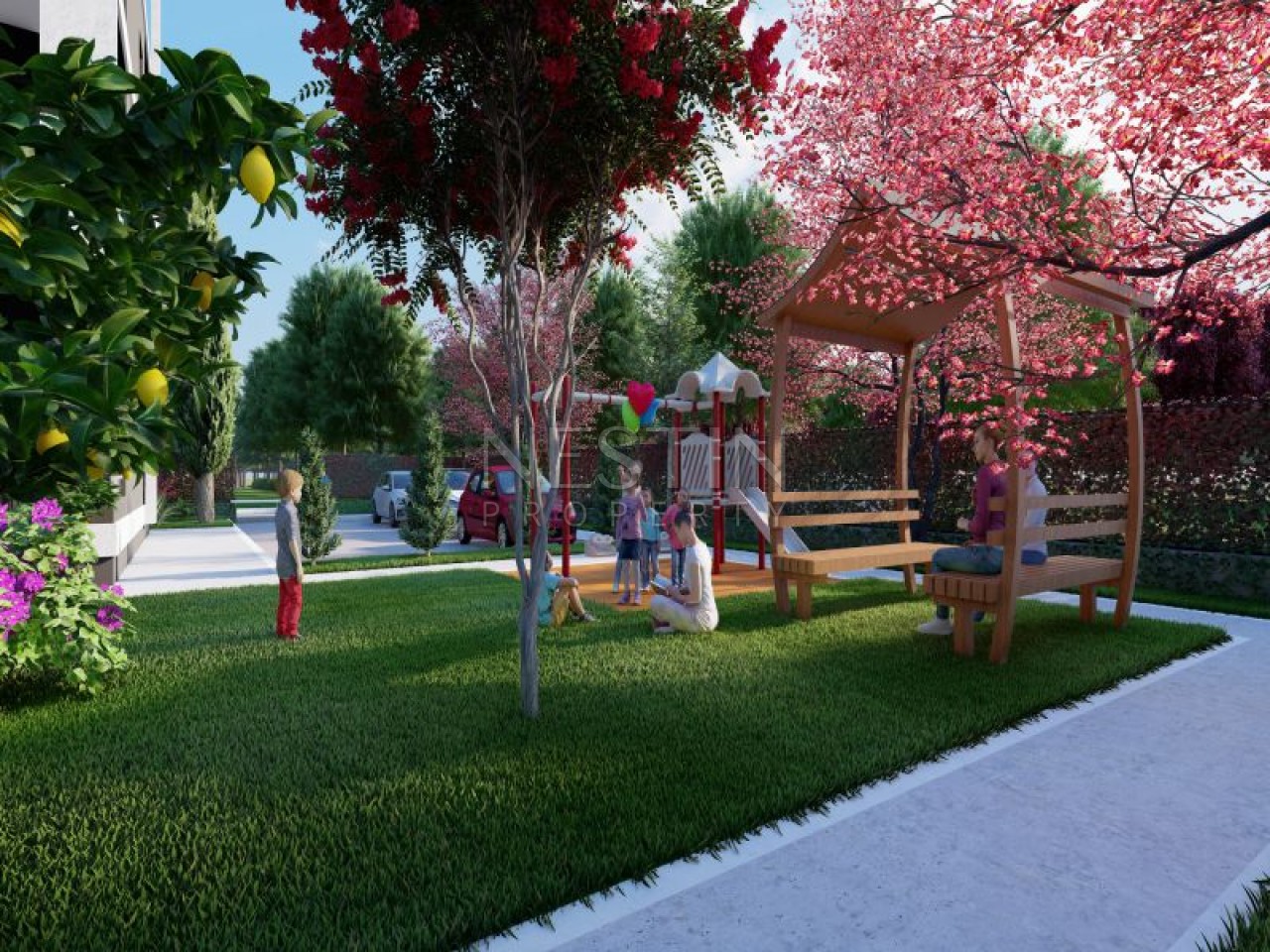 Новый проект на стадии строительства в городе Мерсин район Эрдемли фото 18