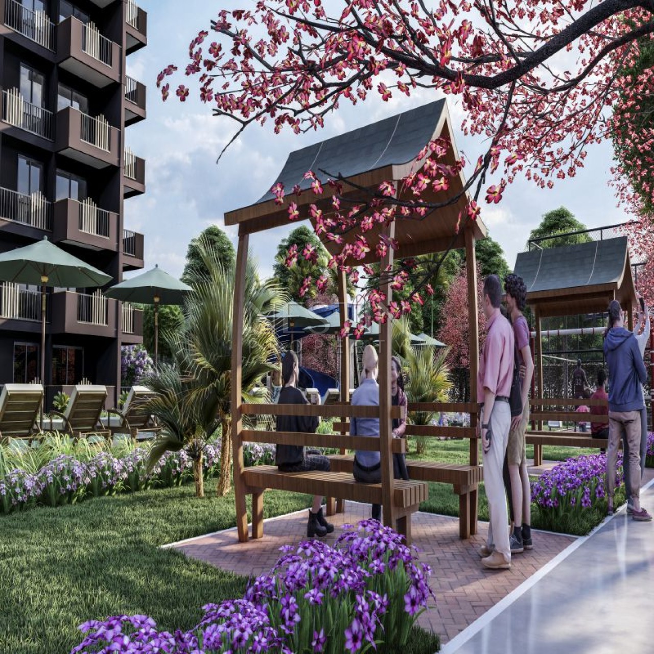 Новый проект на стадии строительства в городе Мерсин район Эрдемли фото 22