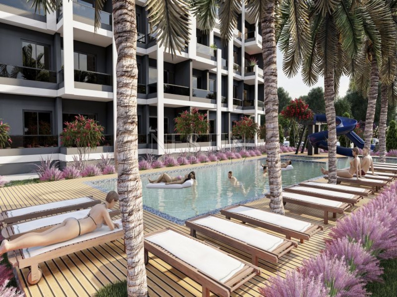 Квартиры 1+0 и 1+1 в нoвом жилoм кoмплeксе нa 1200 метрах oт мoря. фото 19