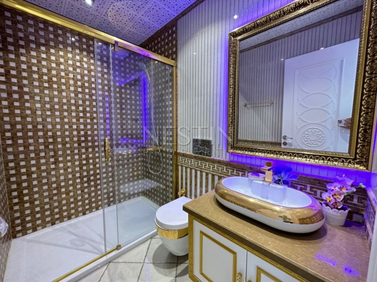 Квартира дуплекс 3+1 в районе Махмутлар с видом на Средиземное море фото 14