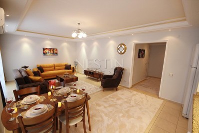 Меблированные апартаменты 2+1 в центре Махмутлара с видом на море в ухоженном комплексе фото 15