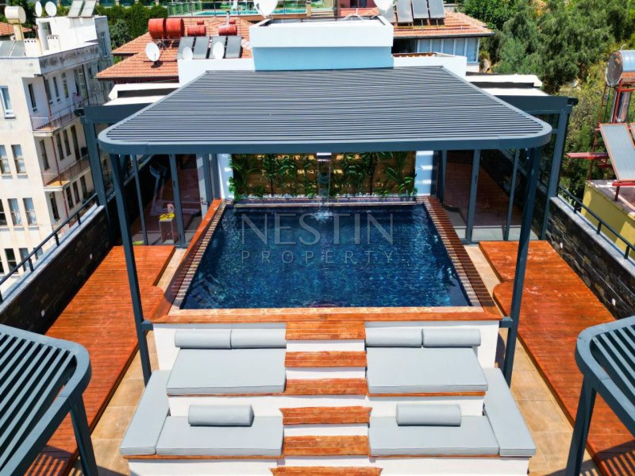 Квартиры 2+1, 3+1 в новом ЖК в районе Авсаллар в 1750 м от Средиземного моря фото 7