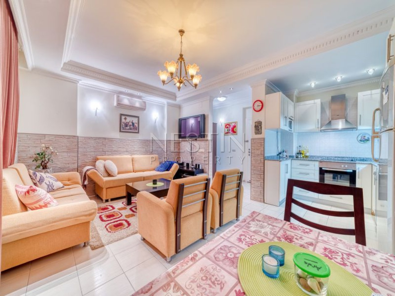 Квартира 2+1 в районе Оба в 1100 м от Средиземного моря фото 3