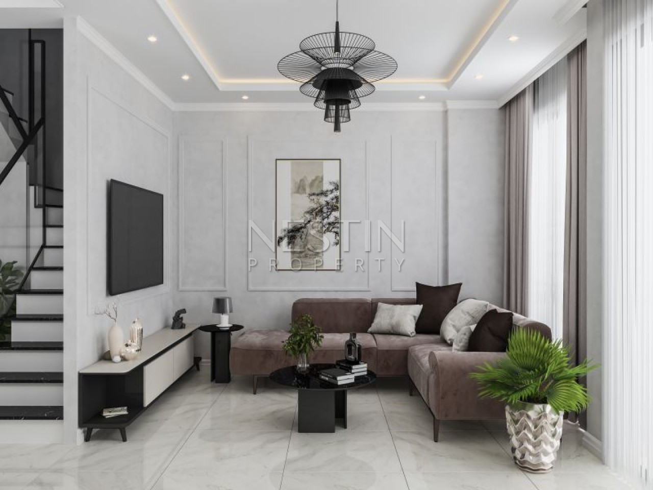 Новый жилой комплекс на стадии строительства в районе Демирташ фото 8