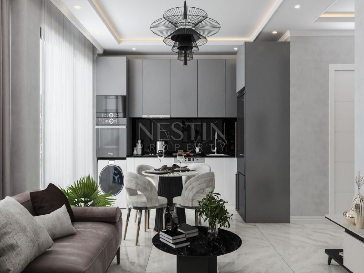 Новый жилой комплекс на стадии строительства в районе Демирташ фото 9