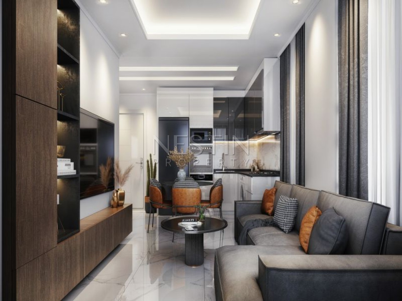 Новый жилой комплекс на стадии строительства в районе Демирташ фото 19