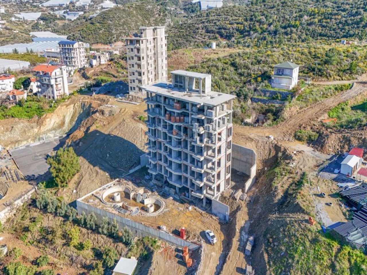 Новый жилой комплекс на стадии строительства в районе Демирташ фото 23