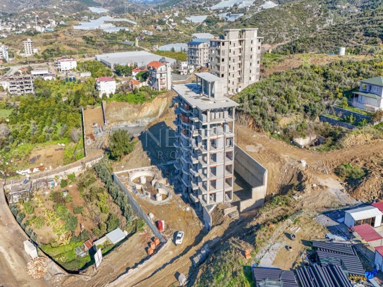 Новый жилой комплекс на стадии строительства в районе Демирташ фото 24