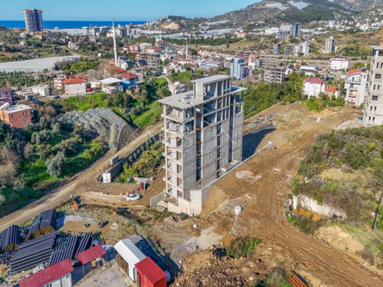 Новый жилой комплекс на стадии строительства в районе Демирташ фото 26